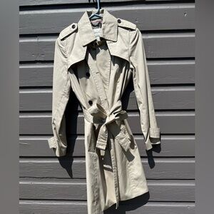 Banana Republic Tan Trench Coat with Belted Waist